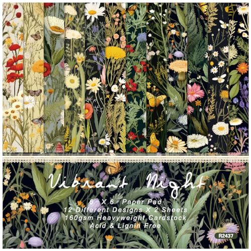 DUBTEDHOU dekoriertes Buch aus Papier, Scrapbook Cardstock Paper Pad 24 Stück 6x6 Zoll Mehrfarbig 12 Designs Einseitig DUBTEDHOU dekoriertes Buch aus Papier, Scrapbook Cardstock Paper Pad 24 Stück 6x6 Zoll Mehrfarbig 12 Designs Einseitig von DUBTEDHOU