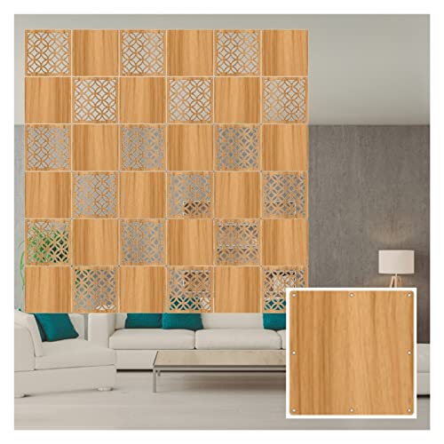 DUBTEDHOU hängen massivholzplatten windpanel dünn, Hängende Raumteilerplatten aus Holz und Kunststoff, 5 mm dick, 29 x 29 cm, Natur, 5 Stile, mehrere Größen(Natural-b,10pcs) von DUBTEDHOU