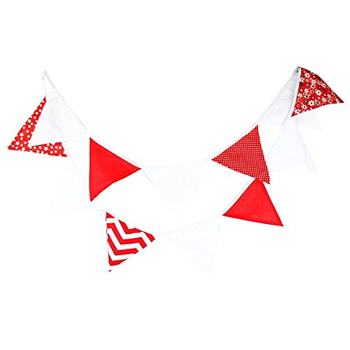 Die Herbstflagge, 12 Flaggen, Baumwoll-Wimpelkette, 3,2 m, mehrfarbig(Sjq-182) von DUBTEDHOU