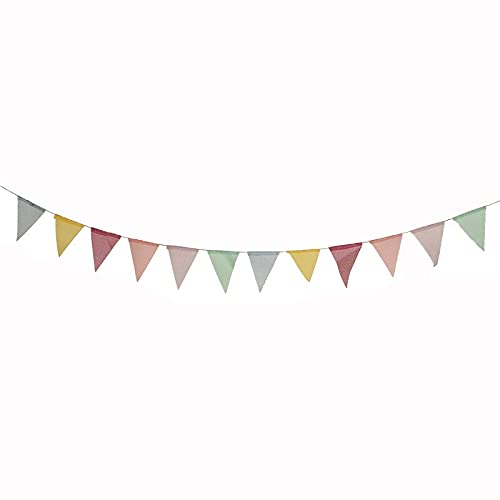 Die Herbstflagge, 12 Flaggen 4M Imitation Leinen Multicolor Bunting Wimpel Banner for Party Home Decor von DUBTEDHOU