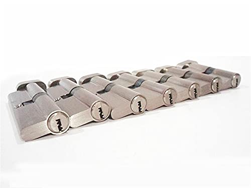 Europäische Zylinderschlösser, 55 60 65 70 75 80 mm Passform Passend for 35–50 mm dicke Türschlösser Passend for Home Core Schließzylinder 5 Schlüssel(55mm27.5add27.5) von DUBTEDHOU