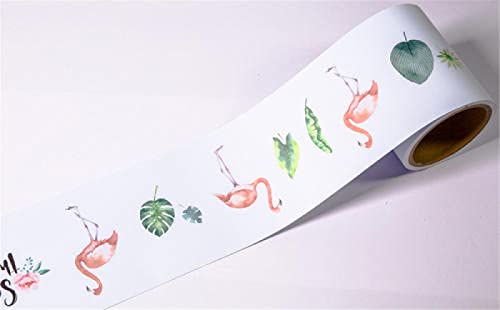 Hintergrundrahmen, Tapetenbordüre for Abziehen und Aufkleben, for Wand, Decke, Küche, Badezimmer, mehrfarbig, mehrere Größen(Flamingo White,12cm X 600cm) von DUBTEDHOU