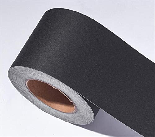 Hintergrundrahmen, Tapetenbordüre for Abziehen und Aufkleben, for Wand, Decke, Küche, Badezimmer, mehrfarbig, mehrere Größen(Matte Black,10cm X 500cm) von DUBTEDHOU