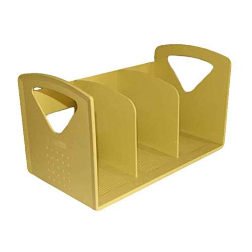 Holzschreibtisch Lagerung, Desktop-Datei-Organizer, mehrfarbig(Yellow) von DUBTEDHOU