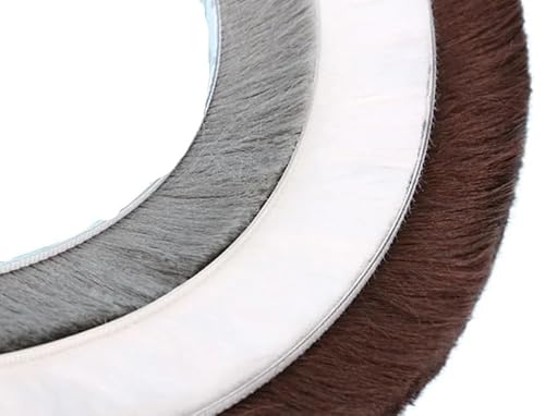 Türen mit Titanium-Lüftungsabscheider, Bürsten-Tür-/Fenster-Dichtungsstreifen, mehrfarbig, mehrere Größen, 5 Meter(Brown,9mmX15mm) von DUBTEDHOU