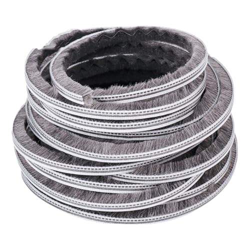 Türen mit Titanium-Lüftungsabscheider, Bürstendichtungs-Wetterstreifen for Schiebetüren, Fenster, Garagen, Schränke, Grau, mehrere Größen(Width 0.6CM*Height 0.8CM*Length 2000CM) von DUBTEDHOU