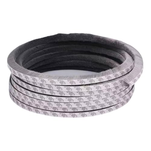 Türen mit Titanium-Lüftungsabscheider, Selbstklebende Tür-/Fensterbürste, Dichtungsstreifen, mehrfarbig, mehrere Größen(Grey,Width 0.9CM*Height 0.9CM*Length 2000CM) von DUBTEDHOU