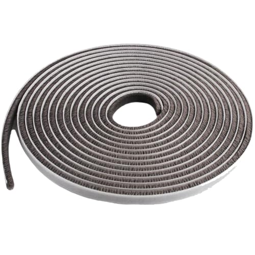 Türen mit Titanium-Lüftungsabscheider, Tür-/Fensterbürste, Dichtungsstreifen, Grau, mehrere Größen(Grey C,9 x 9mm) von DUBTEDHOU