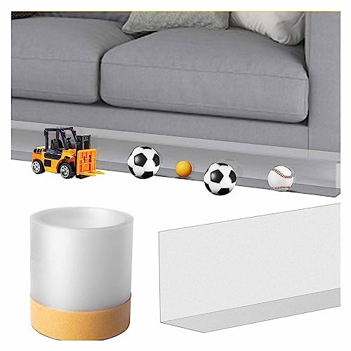 Unter dem Möbelblock, 3 m unter der Couch Spielzeug Blocker Pet Guard Möbel Barriere Multicolor 9,84 ft(Clear) von DUBTEDHOU