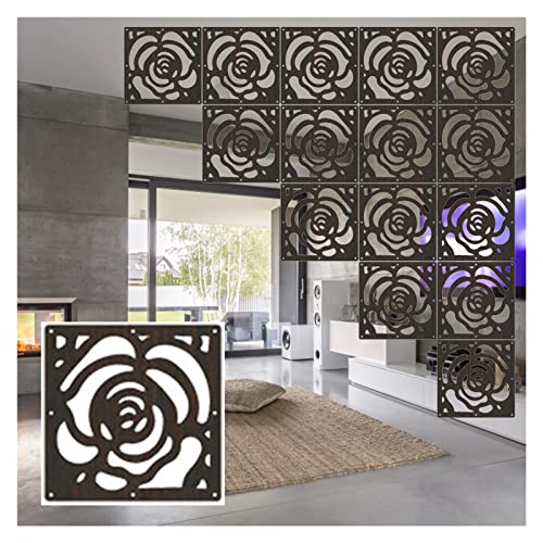hängen massivholzplatten windpanel dünn, Hängender Raumteiler aus Holz und Kunststoff, durchbrochener Paravent, 5 mm dick, mehrere Größen, 3 Farben(Black,25pcs) von DUBTEDHOU