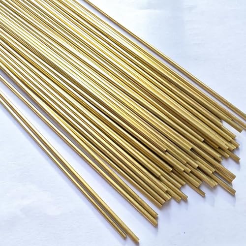 mit geraden, geraden Kupferstangen, 10 Stück Messing-Rundstäbe, 5–9,5 mm Durchmesser, 50 cm Länge(9mm) von DUBTEDHOU