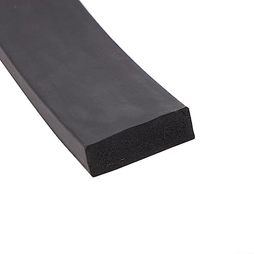 quadratische Gummibäume, 1 m schwarze quadratische Dichtung aus EPDM-Gummischaum, 20 mm Breite, Dicke 3 mm - 20 mm for Schranktüren(15mmx20mm) von DUBTEDHOU