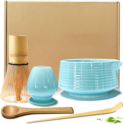 DUBUOZA 5 Teiliges Set Matcha Besen Set,Matcha Set,Matcha Schneebesen Set für zu Hause,Teestube,Büro,Matcha-Enthusiasten,Geschenk geben,Blau DUBUOZA 5 Teiliges Set Matcha Besen Set,Matcha Set,Matcha Schneebesen Set für zu Hause,Teestube,Büro,Matcha-Enthusiasten,Geschenk geben,Blau von DUBUOZA