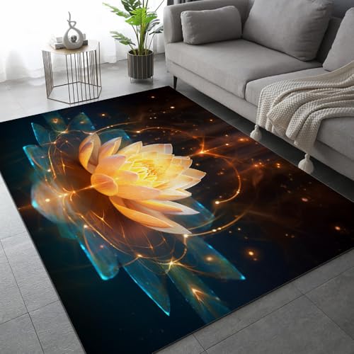 DUCAPE Abstrakter Magischer Lotus Zurück 90 x 120cm Pflanze Blumen Teppiche Wohnzimmer Teetischmatten Schlafzimmerteppich waschbare Bodenmatten DUCAPE Abstrakter Magischer Lotus Zurück 90 x 120cm Pflanze Blumen Teppiche Wohnzimmer Teetischmatten Schlafzimmerteppich waschbare Bodenmatten von DUCAPE