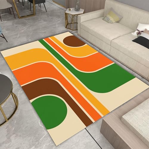 Moderner, Luxuriöser Geometrischer Distressed-Look Teppich Schlafzimmer,Bunt Moderner Wohnzimmer- Faltteppich Mit Niedrigem Flor Rutschfest Waschbar Und Lichtecht Weiche Mikrofaser Teppich 120 X 150Cm Moderner, Luxuriöser Geometrischer Distressed-Look Teppich Schlafzimmer,Bunt Moderner Wohnzimmer- Faltteppich Mit Niedrigem Flor Rutschfest Waschbar Und Lichtecht Weiche Mikrofaser Teppich 120 X 150Cm von DUCAPE