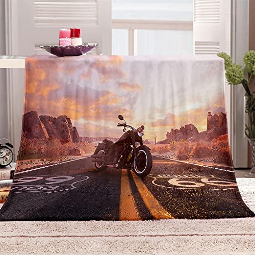 DUCATS Kuscheldecke Mikrofaser Motorrad 130 x 150 cm Sanft Flanell Weich Fleecedecke - 3D-Digitaldruck - Sofadecke für Kinder, Jungen - Erwachsene - Extra Gemütlich von DUCATS