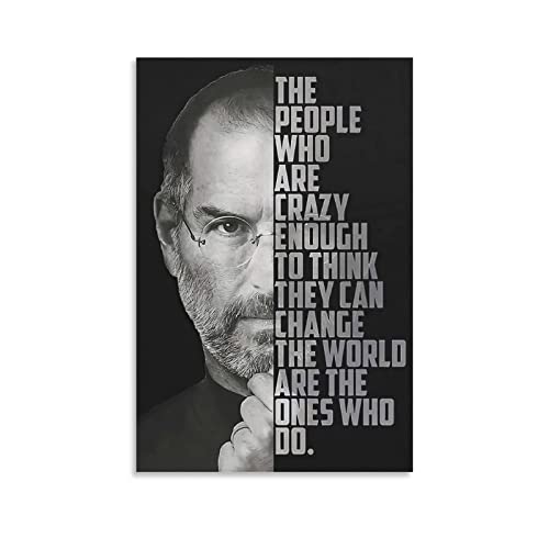 DUCCE Leinwand Bilder 50x70cm Steve Jobs Kein Rahmen von DUCCE