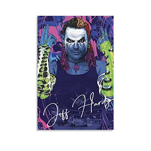 DUCCE Leinwand Wandkunst Malerei 60x90cm Jeff Hardy Poster Dekorative Malerei Leinwand Wandkunst Wohnzimmer Poster Schlafzimmer Malerei Kein Rahmen von DUCCE