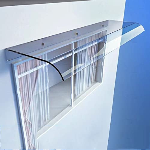 Modernes Veranda-Überdachung, transparente Fenstertür-Markise, Schattenschutz für den Außenbereich, UV-Regen-Schnee-Überdachungsschutz, für Vorder-/Hintertür-Veranda (50 x 140 cm/20 x 55) von DUCCM