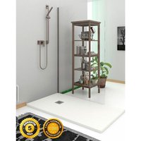 Rechteckige Duschwanne aus Harz mit mineralische Ladung - Rutschfest. Extraflache Schiefer Struktur Weiß 100X100 Ral 9003 Rechteckige Duschwanne aus Harz mit mineralische Ladung - Rutschfest. Extraflache Schiefer Struktur Weiß 100X100 Ral 9003 von DUCHA