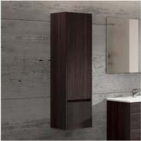 Badezimmer Hochschrank mit Tür und Schublade – 35x32x130cm Eiche Sinatra von DUCHA