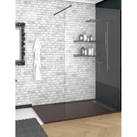 Ducha - Rechteckige Duschwanne mit Rahmen aus Harz und mineralische Ladung rutschfest. Schiefer Struktur. Braun, 90X110 Ral 8017 Ducha - Rechteckige Duschwanne mit Rahmen aus Harz und mineralische Ladung rutschfest. Schiefer Struktur. Braun, 90X110 Ral 8017 von DUCHA