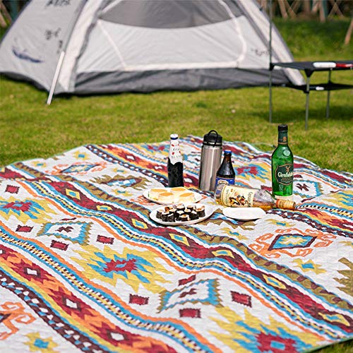 Duchen Garten-Bodenkissen Outdoor riesige Picknickdecke Stranddecke wasserdichte Rückseite maschinenwaschbar extra große Taschenmatte Bohemia XL Teppich Camp gepolstert 300 x 200 cm Duchen Garten-Bodenkissen Outdoor riesige Picknickdecke Stranddecke wasserdichte Rückseite maschinenwaschbar extra große Taschenmatte Bohemia XL Teppich Camp gepolstert 300 x 200 cm von DUCHEN
