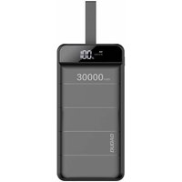 Power Bank 30000 mAh 3x usb mit LED-Taschenlampe Ladegerät für Smartphones, Tablet schwarz - Dudao von DUDAO
