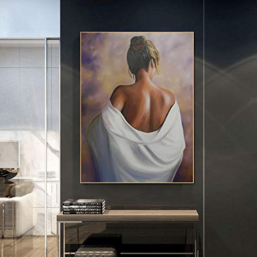 DUDLOO Classical Mural Beautiful Nude Girl Painting Canvas Prints Wall Art Pictures for Living Room Bedroom Home Decor Artwork 80x120cm frameless von DUDLOO