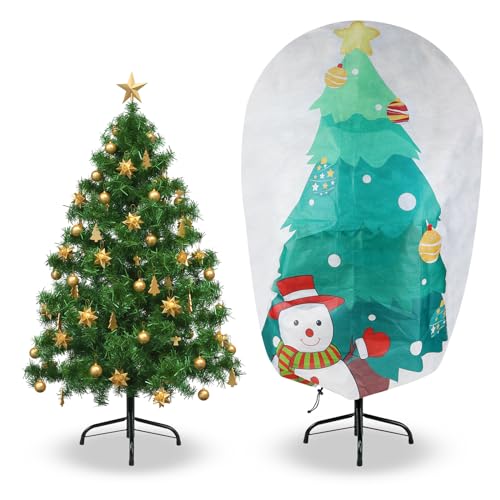 DUDSOEHO Weihnachtsbaum Tasche – 180H x 120B cm Frostschutz Pflanzenschutz Winter-Fleecejack mit Kordelzug zum Schutz von Pflanzen, Obstbäumen, Sträuchern von DUDSOEHO