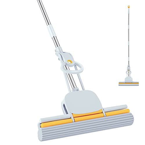PVA Schwamm-Wischmopp für Bodenreinigung, Quetschen, mit 152.4 cm langem Griff, Badezimmerfliesen, Schwammmopps für die Bodenreinigung mit Auswringer DUDTO PVA Schwamm-Wischmopp für Bodenreinigung, Quetschen, mit 152.4 cm langem Griff, Badezimmerfliesen, Schwammmopps für die Bodenreinigung mit Auswringer DUDTO von DUDTO
