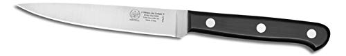 Küche "Serie Olympio" Klinge 12 cm - Stahl BÖHLER N690 - 60 HRC - Griff aus Polymer-Technik schwarz von DUE BUOI