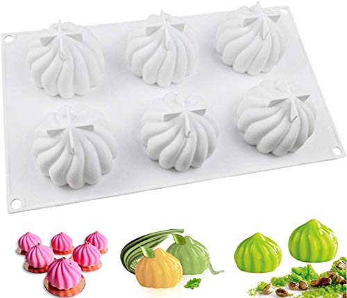 DUBENS 6 Hohlraum Kürbis Silikon 3D Kuchen Backen Gebäck Mold Schokolade Mousse Mould Küche Backformen Pan Dekorieren Werkzeuge Zubehör von DUEBSN