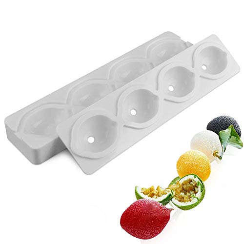 DUBENS Mousse-Kuchenform, Silikon Backform/Muffinform für Muffins, Cupcakes, Kuchen, Pudding, Eiswürfel und Gelee, Brotbackform, 3D Backformen DIY Mold (Zitrone) von DUEBSN