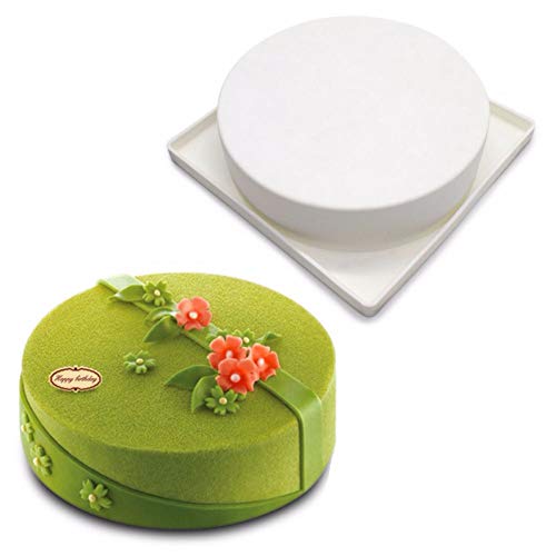 DUBENS Runde Kuchen Form Silikon Kunst Moule Silikonowe Formy 3D Mousse Backen Gebäck Form Werkzeuge Nicht-Stick Muffin Brownie von DUEBSN