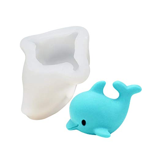DUBENS Silikonform Delfin Form, Delphin Silikon Backform Muffinform Schokoladenform Kuchen Silikon Form für Marzipan und Fondant 3D Spitze Effekt Pudding Gelee DUBENS Silikonform Delfin Form, Delphin Silikon Backform Muffinform Schokoladenform Kuchen Silikon Form für Marzipan und Fondant 3D Spitze Effekt Pudding Gelee von DUEBSN