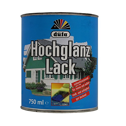 0,75L Düfa Hochglanzlack Buntlack Kunstharzlack Lack RAL 5010 enzianblau von DÜFA