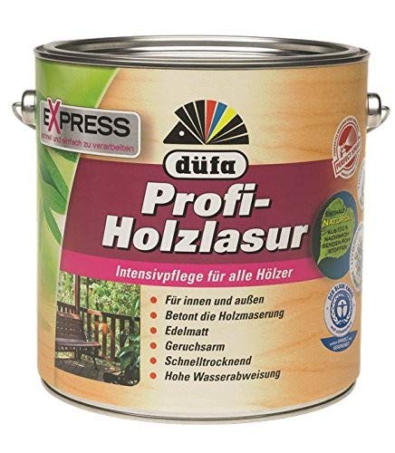 Düfa Express Profi-Holzlasur 4 L Edelmatt FARBWAHL!!!, Farbe:Kiefer von DÜFA