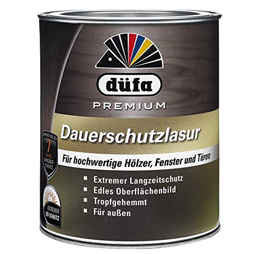 Düfa Premium Dauerschutzlasur Lösemittelhaltig 0,75 L Farbwahl, Farbe:Farblos von DÜFA