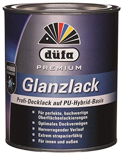Düfa Premium Glanzlack Profi-Decklack auf PU-Hybrid-Basis Innen/Außen 375 ml, Farbe:coffee von DÜFA