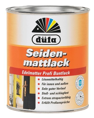 Düfa Seidenmattlack Eldematter Profi Buntlack 750 ml , Farbe (RAL):RAL 9010 Reinweiß von DÜFA
