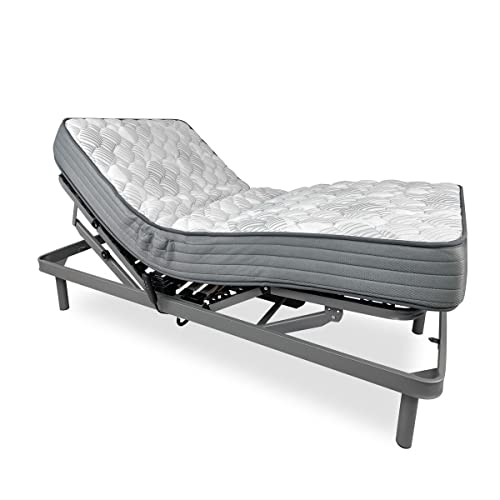 DUÉRMETE ONLINE Ergomedic Pro Elektrobett, verstärkt, mit viskoelastischer Matratze, Holz, Anthrazit, 90 x 190 cm DUÉRMETE ONLINE Ergomedic Pro Elektrobett, verstärkt, mit viskoelastischer Matratze, Holz, Anthrazit, 90 x 190 cm von DUÉRMETE ONLINE