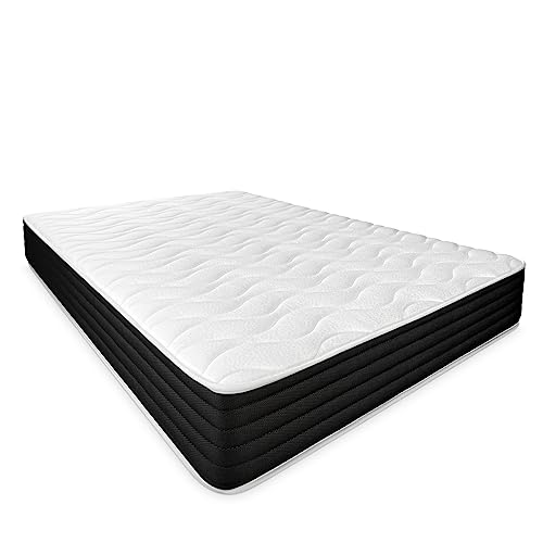 DUÉRMETE ONLINE - Viskoelastische Matratze, wendbar, für Winter-Sommer, mittlere Härte, Dicke 25 cm, milbendicht, Anti-bacerien und hypoallergen, 135 x 190 cm DUÉRMETE ONLINE - Viskoelastische Matratze, wendbar, für Winter-Sommer, mittlere Härte, Dicke 25 cm, milbendicht, Anti-bacerien und hypoallergen, 135 x 190 cm von DUÉRMETE ONLINE