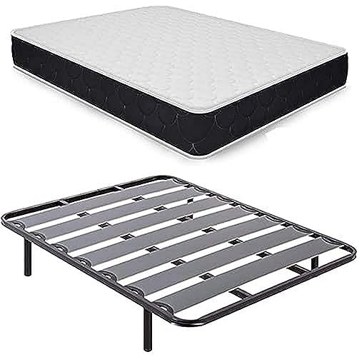 Duérmete Online Spar-Set mit viskoelastischer Matratze, Pocket Visco + Lattenrost breit + Füße verschraubt, 90 x 190 cm Duérmete Online Spar-Set mit viskoelastischer Matratze, Pocket Visco + Lattenrost breit + Füße verschraubt, 90 x 190 cm von DUÉRMETE ONLINE