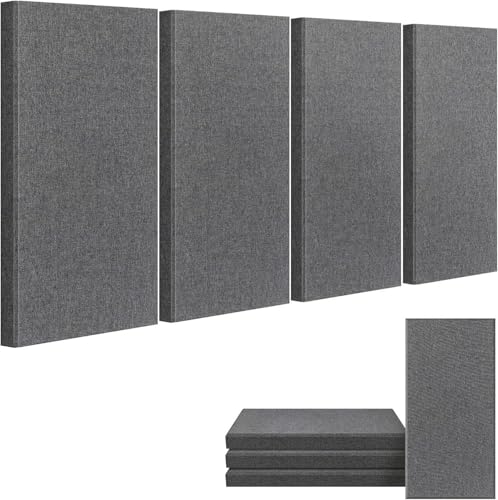 4 Pack Akustikpaneele selbstklebend Groß Schallabsorber Schallschutzplatten Akustikplatten Wandpaneele für Akustische Behandlung und Wanddekoration Rechteck 4 Pack Akustikpaneele selbstklebend Groß Schallabsorber Schallschutzplatten Akustikplatten Wandpaneele für Akustische Behandlung und Wanddekoration Rechteck von DUEYUN