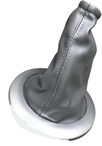 DUEYUU Auto-Schaltknauf Für Renault für megane Gamasche Abdeckung Boot Rahmen Trim für Staub Abdeckung Headball(Grau) von DUEYUU