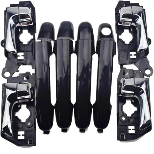 DUEYUU Autotürgriff Äußere Türgriff für Hyundai für sonata 2009 2010 Set 8PCS Vorne Hinten Links Rechts(Silber) von DUEYUU