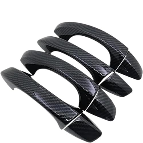 DUEYUU Autotürgriff Auto Außentürgriff für Seat Ateca 2022 für Cupra KH7 2016-2021 Abdeckungen Zubehör Kohlefaser Schiebetüraußen(4 Handle) von DUEYUU