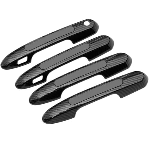 DUEYUU Autotürgriff Auto-Außentürgriff links, Auto-Türgriff, Türschüssel-Schutzabdeckung, Verkleidung für Rav4 XA50 2019–2024(Styles1 Carbon Grey 4pcs) von DUEYUU