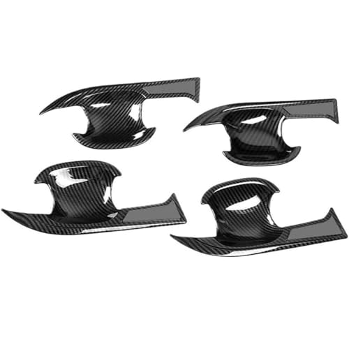 DUEYUU Autotürgriff Auto-Außentürgriff links, Auto-Türgriff, Türschüssel-Schutzabdeckung, Verkleidung für Rav4 XA50 2019–2024(Styles2 Carbon Grey 4pcs) von DUEYUU